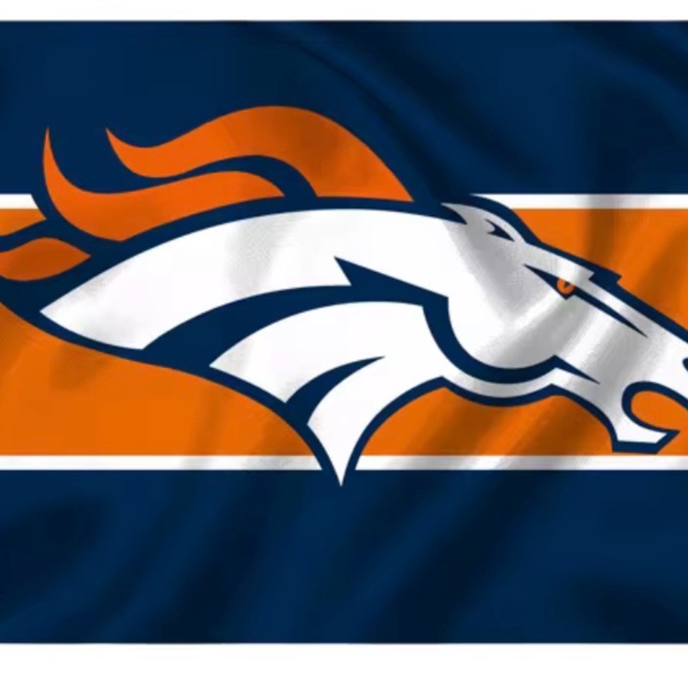 Denver Broncos Football Flag 3x5 Feet Grommets Fast Same Day Shipping